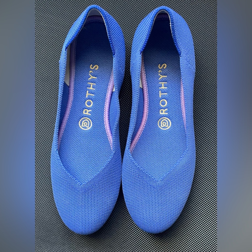 NWOT Rothy's Blue Flats - size 8